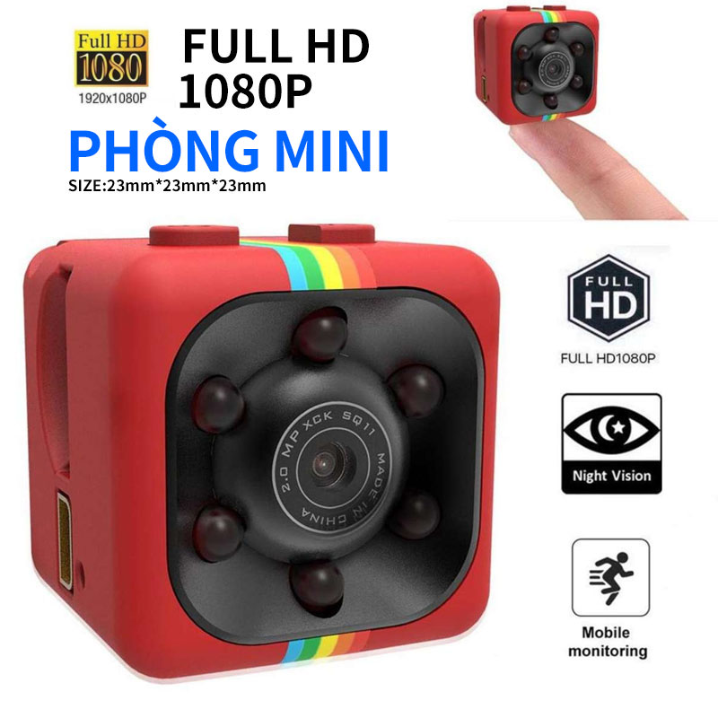 Sq11 gián điệp nhỏ ẩn 1080p full hd camera xe hơi dvr các môn thể thao dv cam