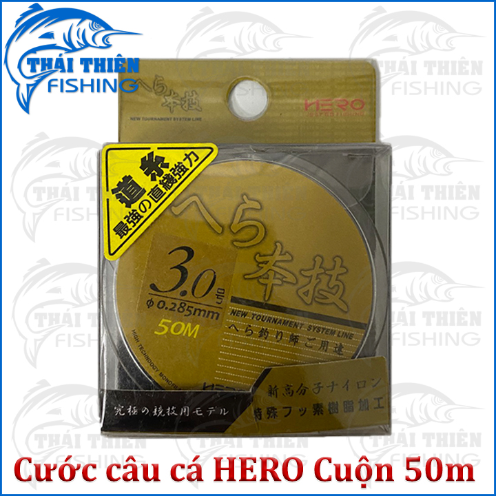 Dây câu, Cước câu cá Hero cuộn 50m