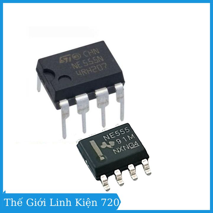 NE555 SOP8 / DIP8 - ic tạo xung dao động