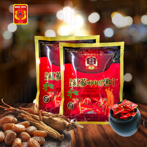 ( Combo 2 ) Kẹo Hương Vị Sâm -  Korean Red Ginseng Candy 200g