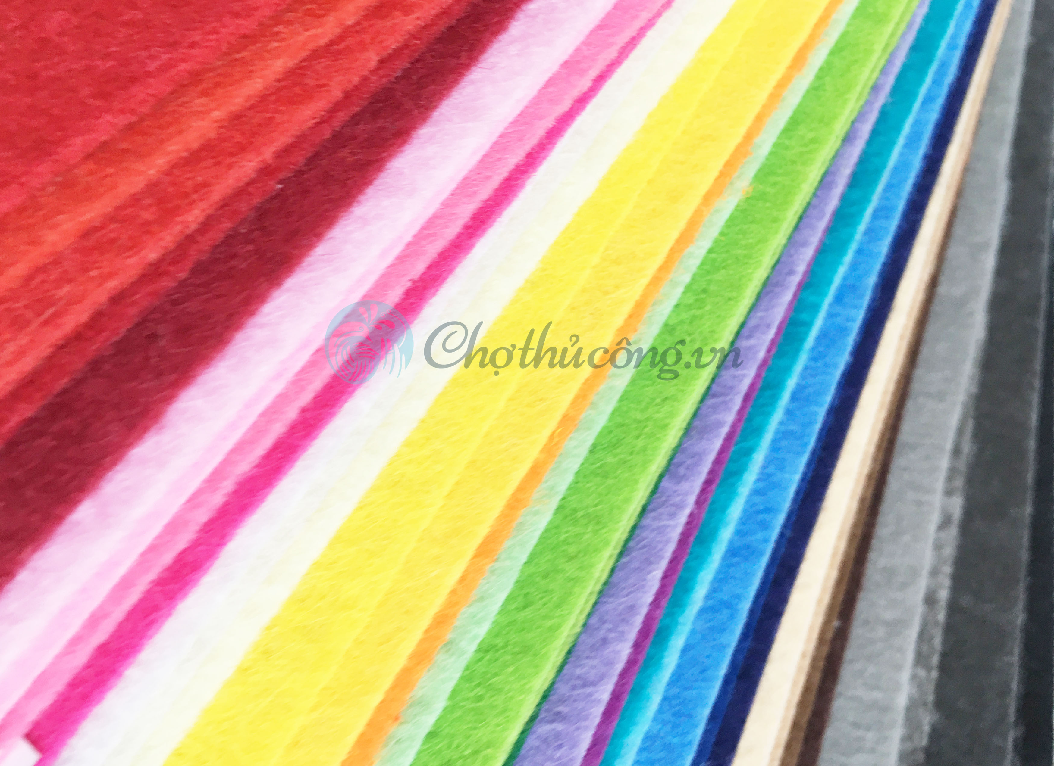 Combo 50 soft felt sheets 90x90cm for handmade, craft