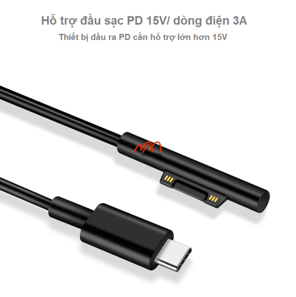 Cáp sạc type-C to Surface Pro 3/4/5/6