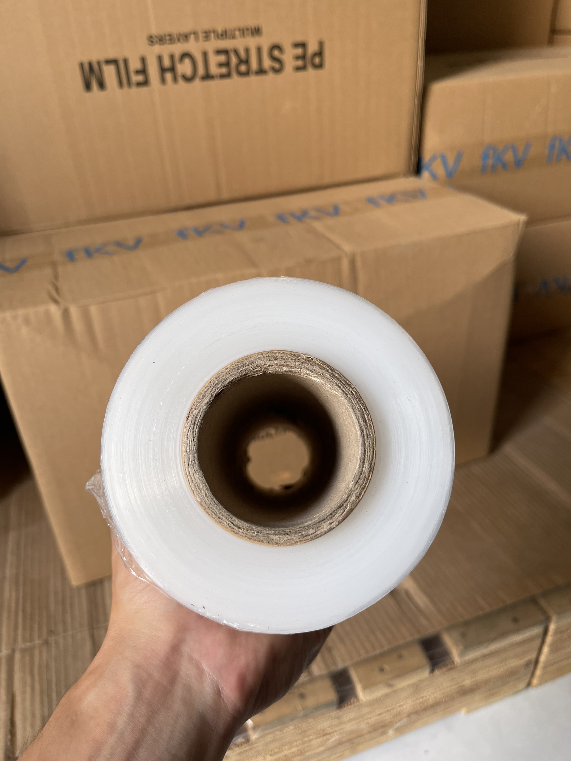 Màng quấn PE Khổ 25cm - Dùng để quấn hàng