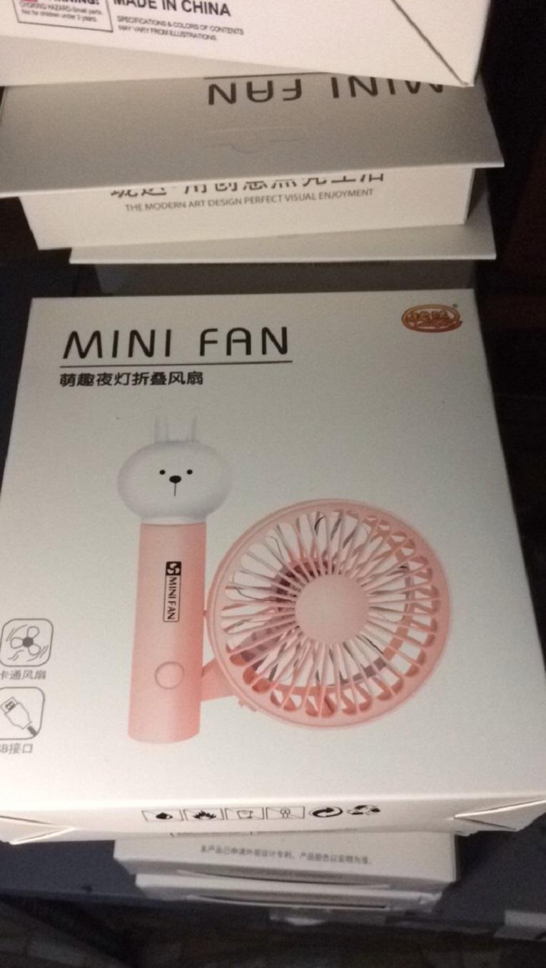 Quạt mini fan hình thú có đèn