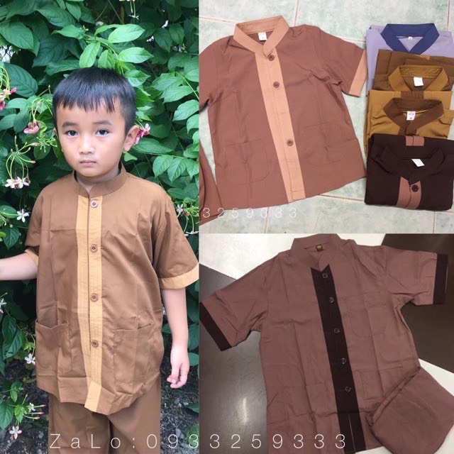 ĐỒ LAM ĐI CHÙA - mẫu Lãnh Tụ Phối Bé