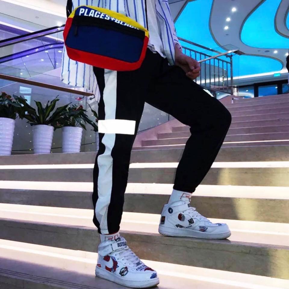 [HCM]QUẦN THỂ THAO NAM NỮ BÓ ỐNG PHẢN QUANG PHONG CÁCH MS585