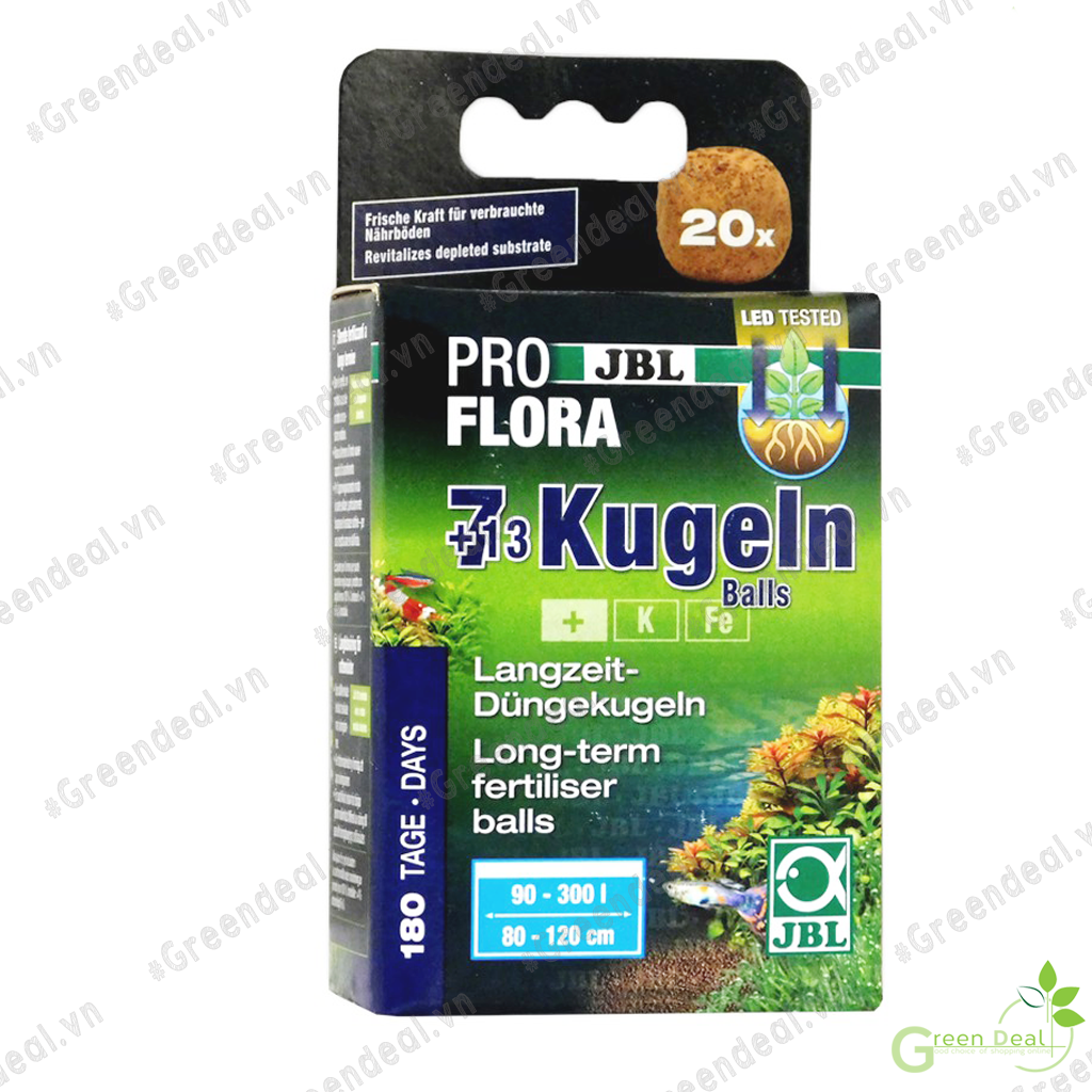 JBL ProFlora - 7+13 Kugeln Balls | Phân nhét bổ sung dinh dưỡng cho cây thủy sinh trong hồ cá