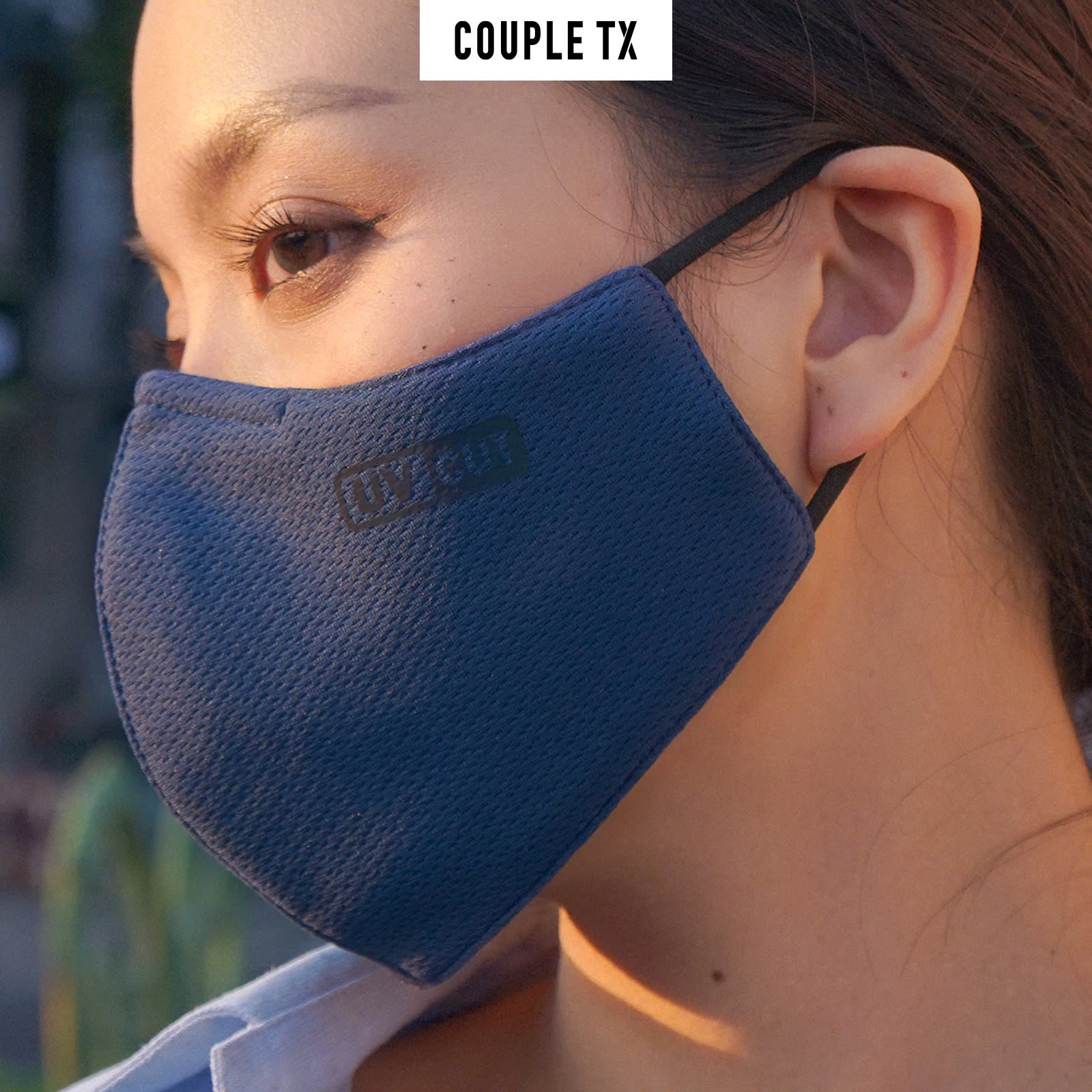 Khẩu Trang Couple TX Chống Nắng Tia UV 98% UPF 50++ Original 2 Lớp Thun Thoáng Khí Logo Phản Quang WFA 2009