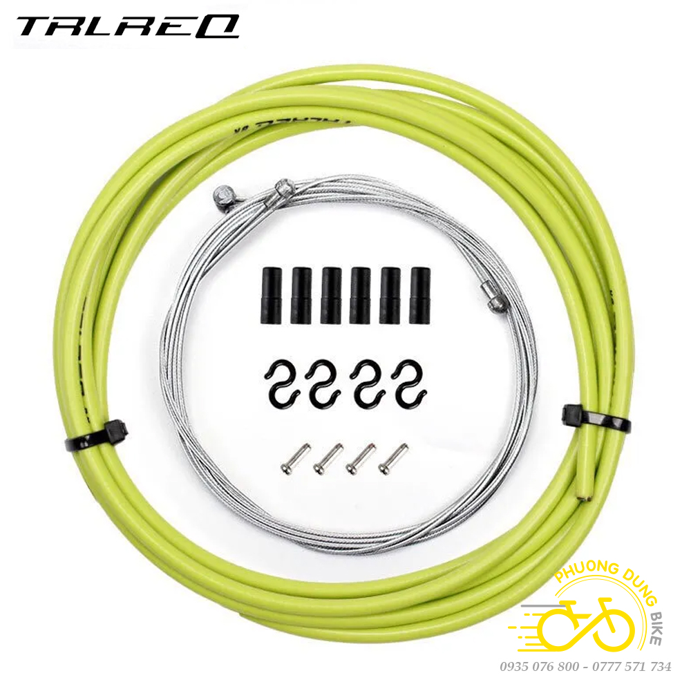 Bộ vỏ ruột dây đề dây phanh xe đạp TRLREQ