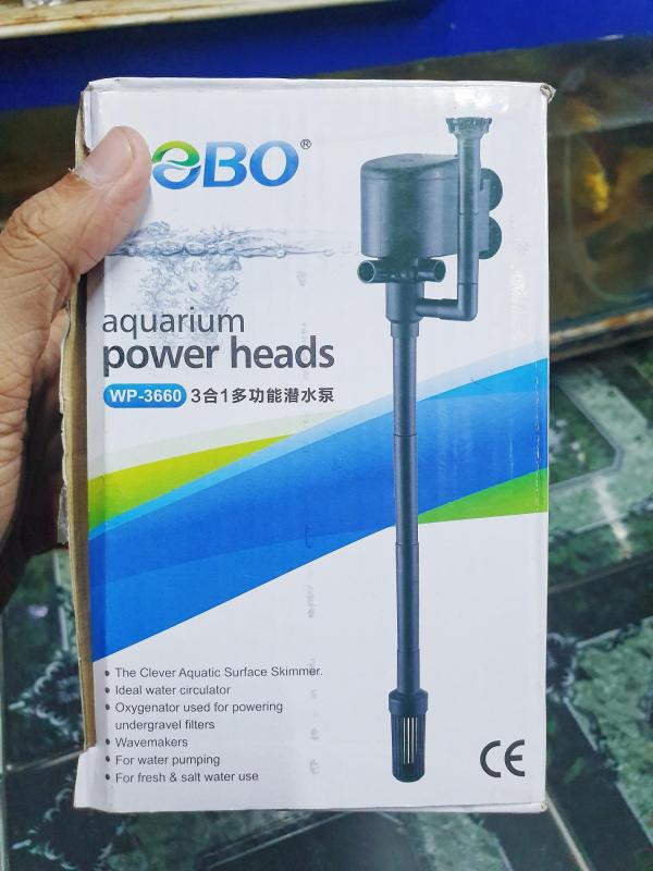 MÁY BƠM LỌC NƯỚC HỒ CÁ HÚT VÁN SOBO WP 3660 40W 1-8M HÚT CAO 40CM 2800L-H
