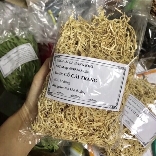 Củ cải trắng sấy khô 100gr _hàng ngon