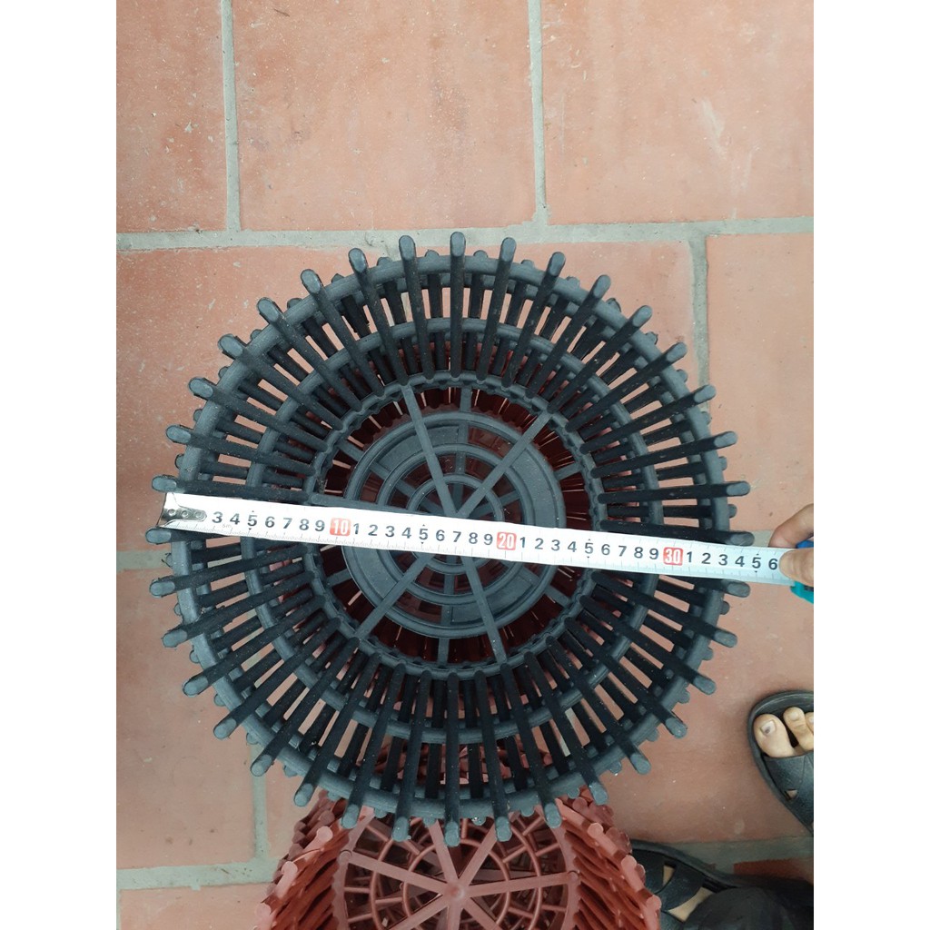 BỘ 5 CHẬU NHỰA GIẢ GỖ TRỒNG LÂN PHI 35