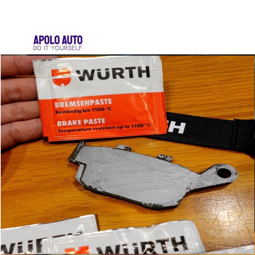 Mỡ tra má phanh WURTH Brake Paste, SX Đức, 5.5g