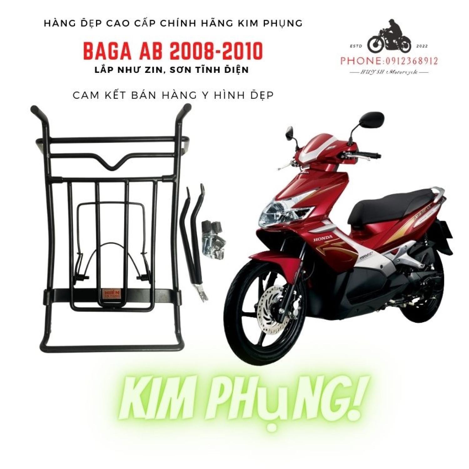 Baga xe AB 2010 Kim Phụng Chính Hãng Baga Airblade Baga AB 2008 Baga AB ...