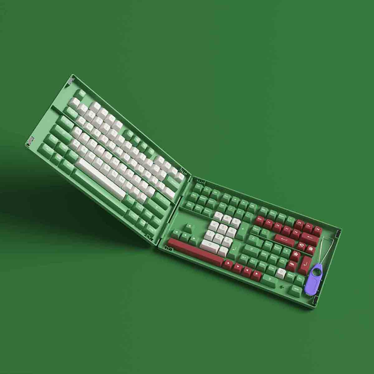 AKKO Keycap set – Matcha Red Bean (PBT Double-Shot/ ASA profile/ 158 nút)