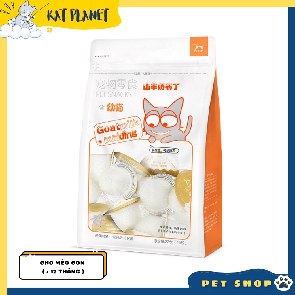 Pudding sữa dê cho mèo bổ sung Canxi | Viên 15G | Thạch sữa dê cho mèo hỗ trợ tiêu hoá