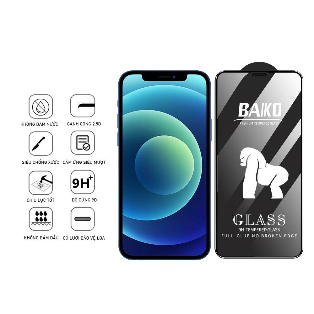 Cường Lực Full Màn Iphone Baiko