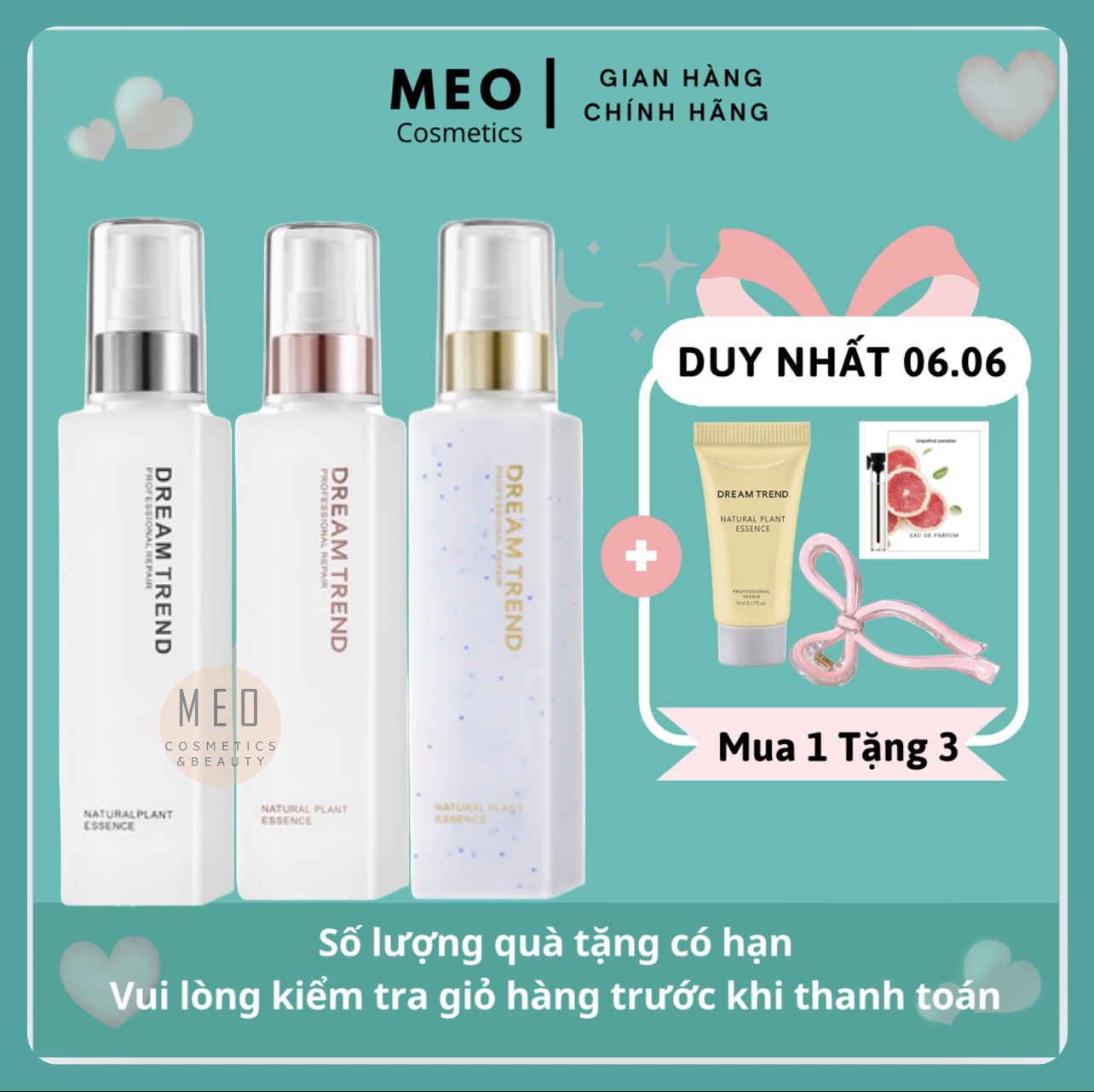 [ÁP MÃ + QUÀ] Tinh Chất Dưỡng Tóc AHA Essence DREAM TREND Suôn Mượt Chắc Khỏe 150ml