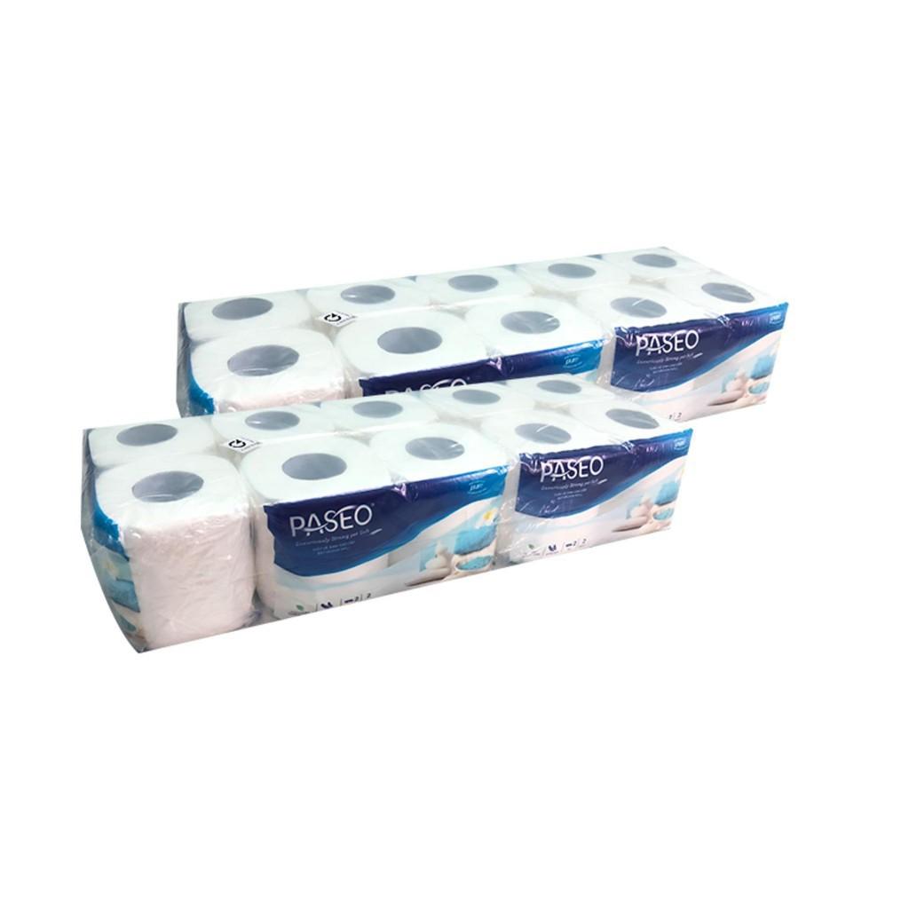 Combo 4 lốc Giấy vệ sinh Paseo 10 cuộn ( 2 lớp )