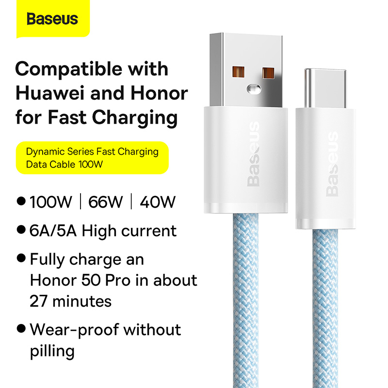 Baseus 100W Fast Charging USB C Cable For Macbook USB C To USB Type C Cable For ipad Xiaomi Samsung PD Fast Charger Date Transfer Cord Wire HSHOP HSHOP365 bb2