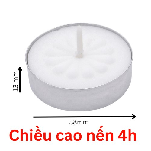 Nến Tealight 50 Viên Cháy 4 Tiếng