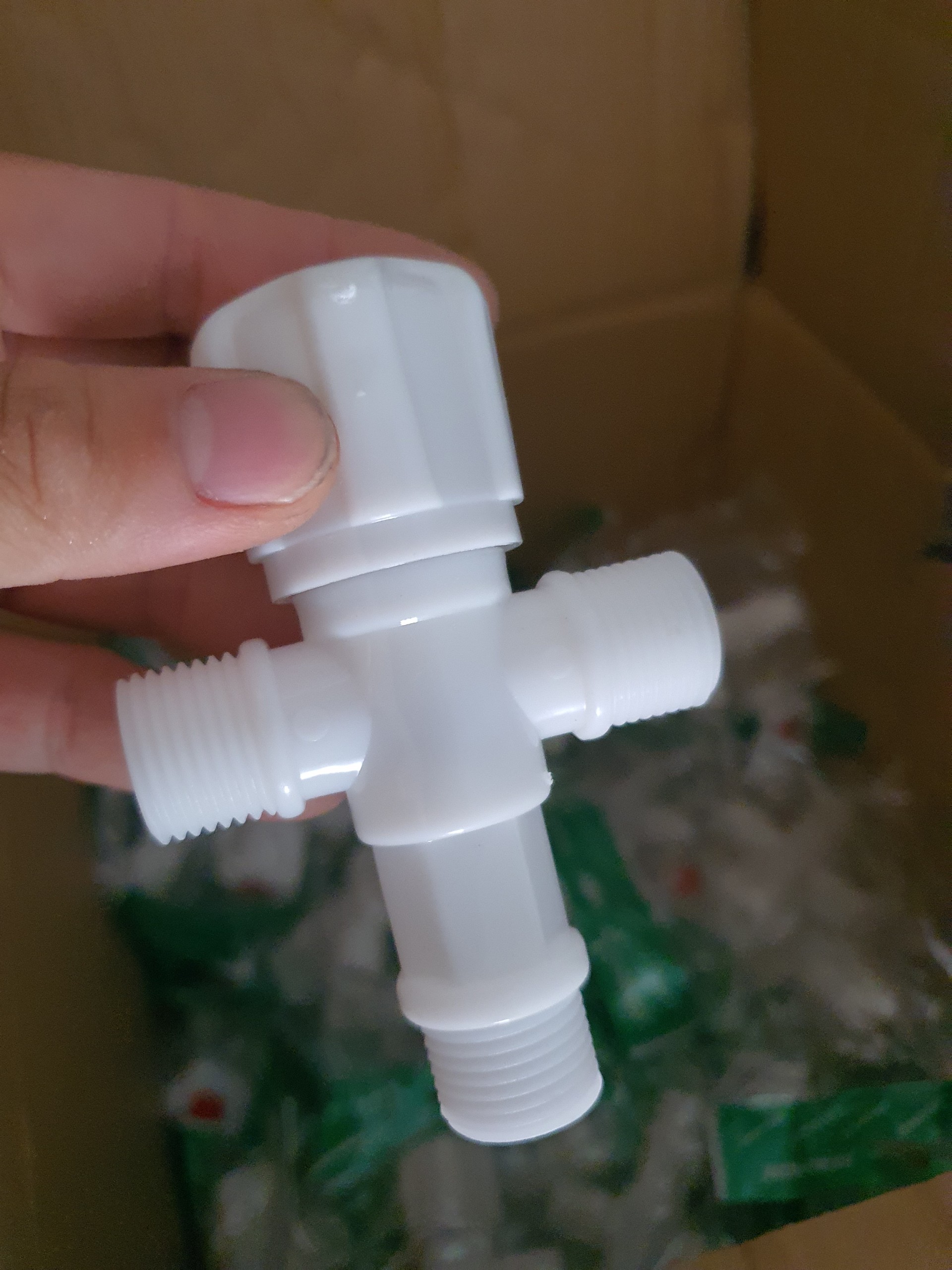 T valve plastic with 2 way thread 21 joint bowl plastic globe valve water pressure relief valve lock