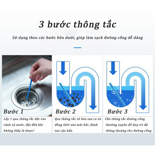 Que thông tắc nghẽn Sani Sticks (12 que/ Hộp)