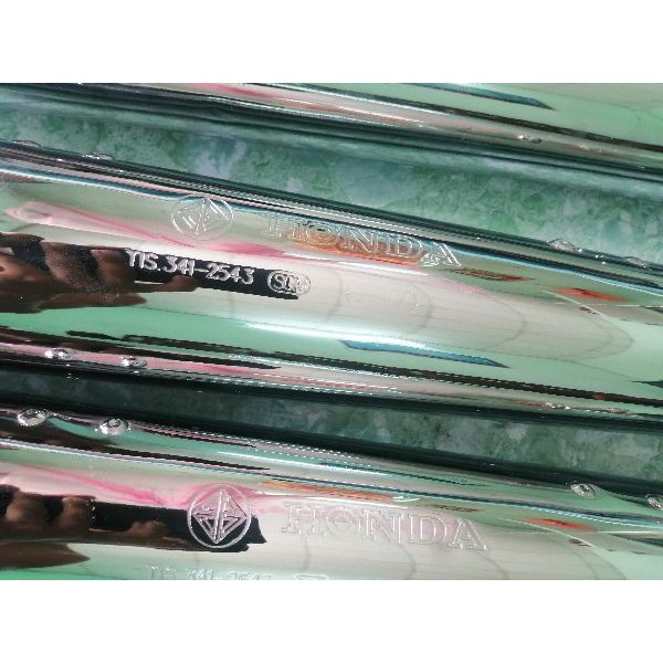 pô xe máy Wave móc cổ inox