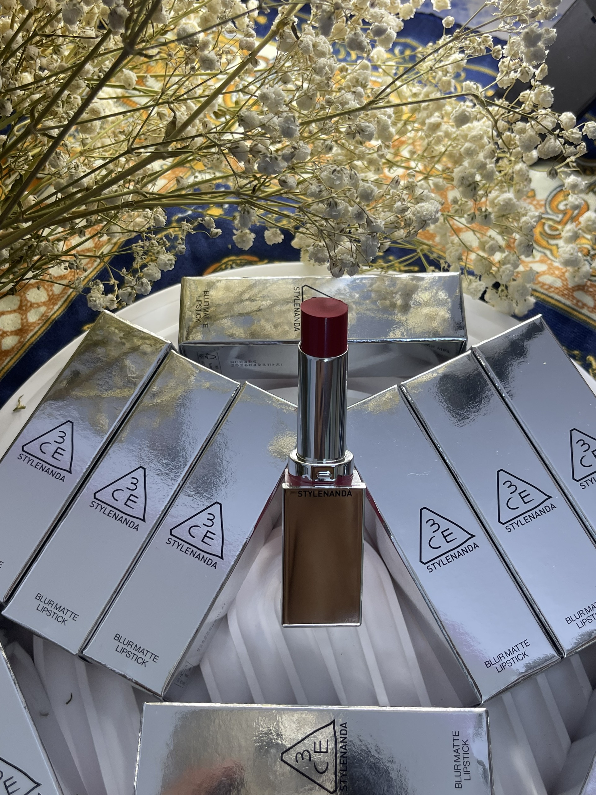 3CE Blur Matte Lipstick 4g mịn nhẹ
