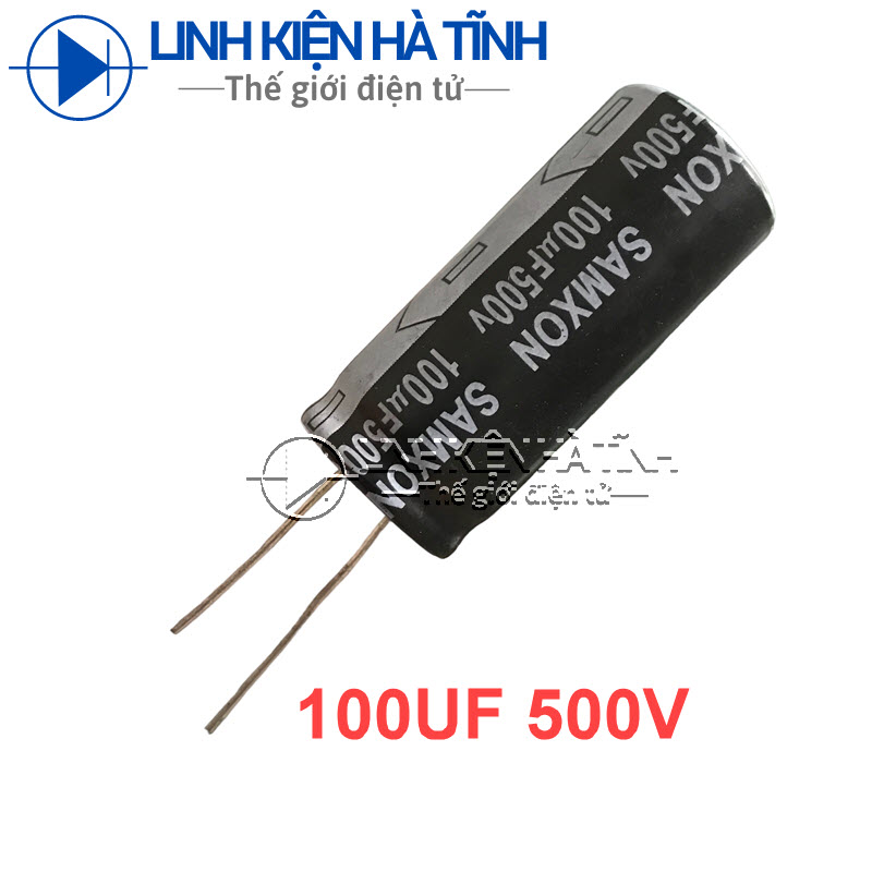 Túi 4 con tụ hóa 100uf 500v tụ nguồn tivi 100uf500v kích thước 18x40mm