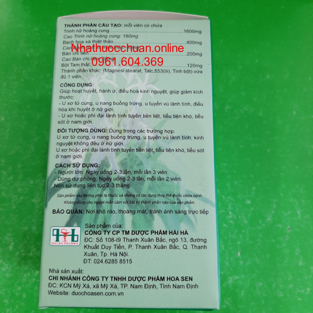 Viên Trinh Nữ Hoàng Cung( Hộp 60 viên)