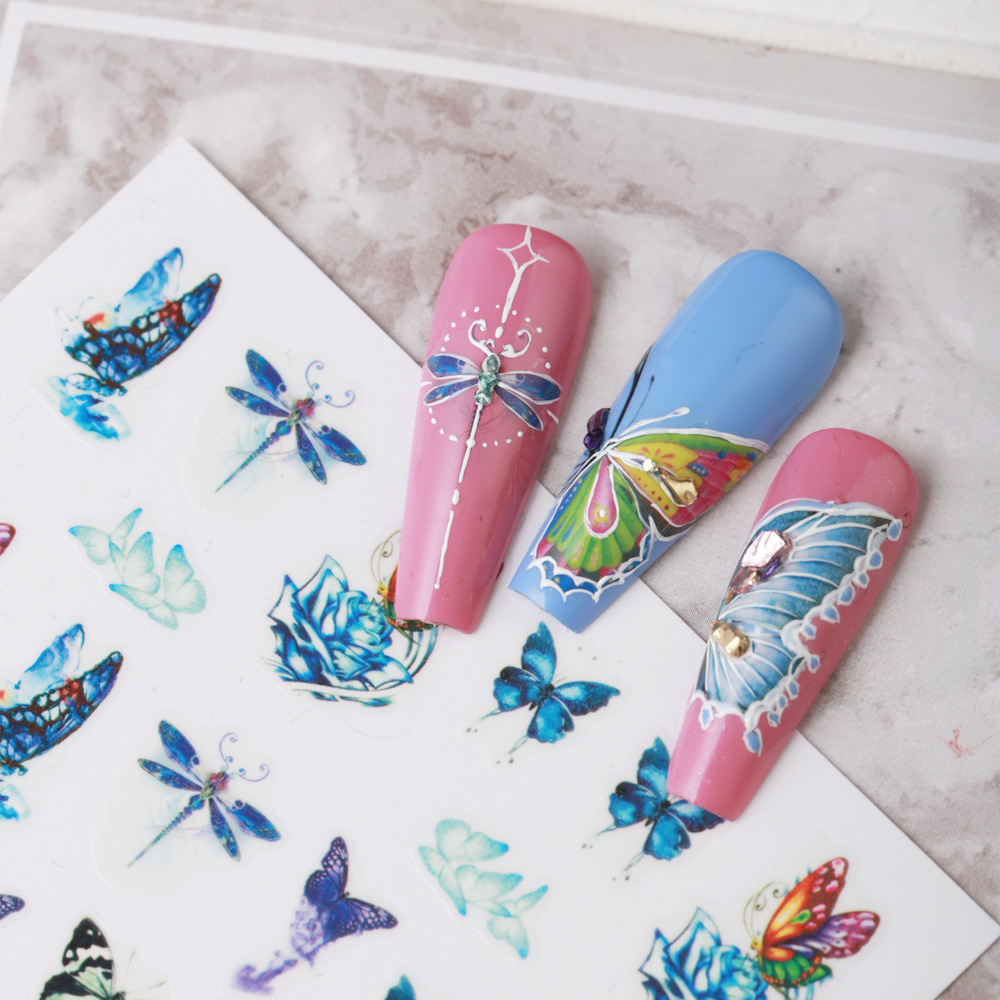 Sticker 3D | Cánh Bướm Mới 2023 | Hình Dán Móng Tay CA