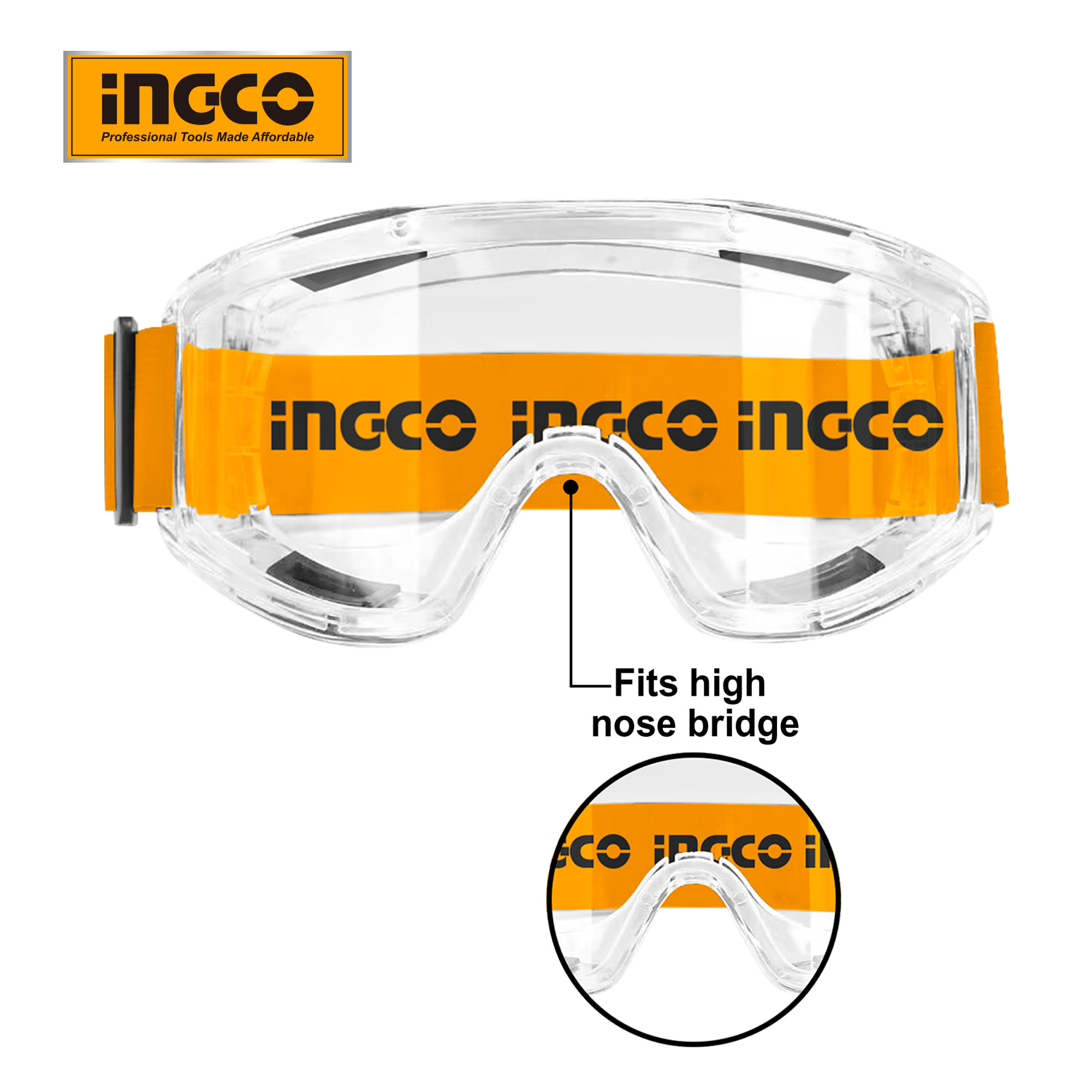 Kính bảo hộ mắt INGCO HSG08, HSG10
