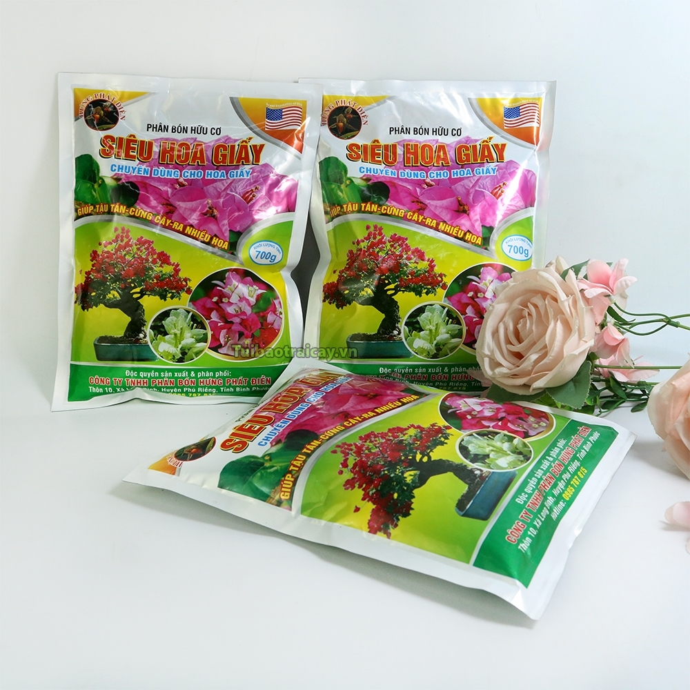 Phân bón hoa giấy, phân bón lá cao cấp siêu ra hoa