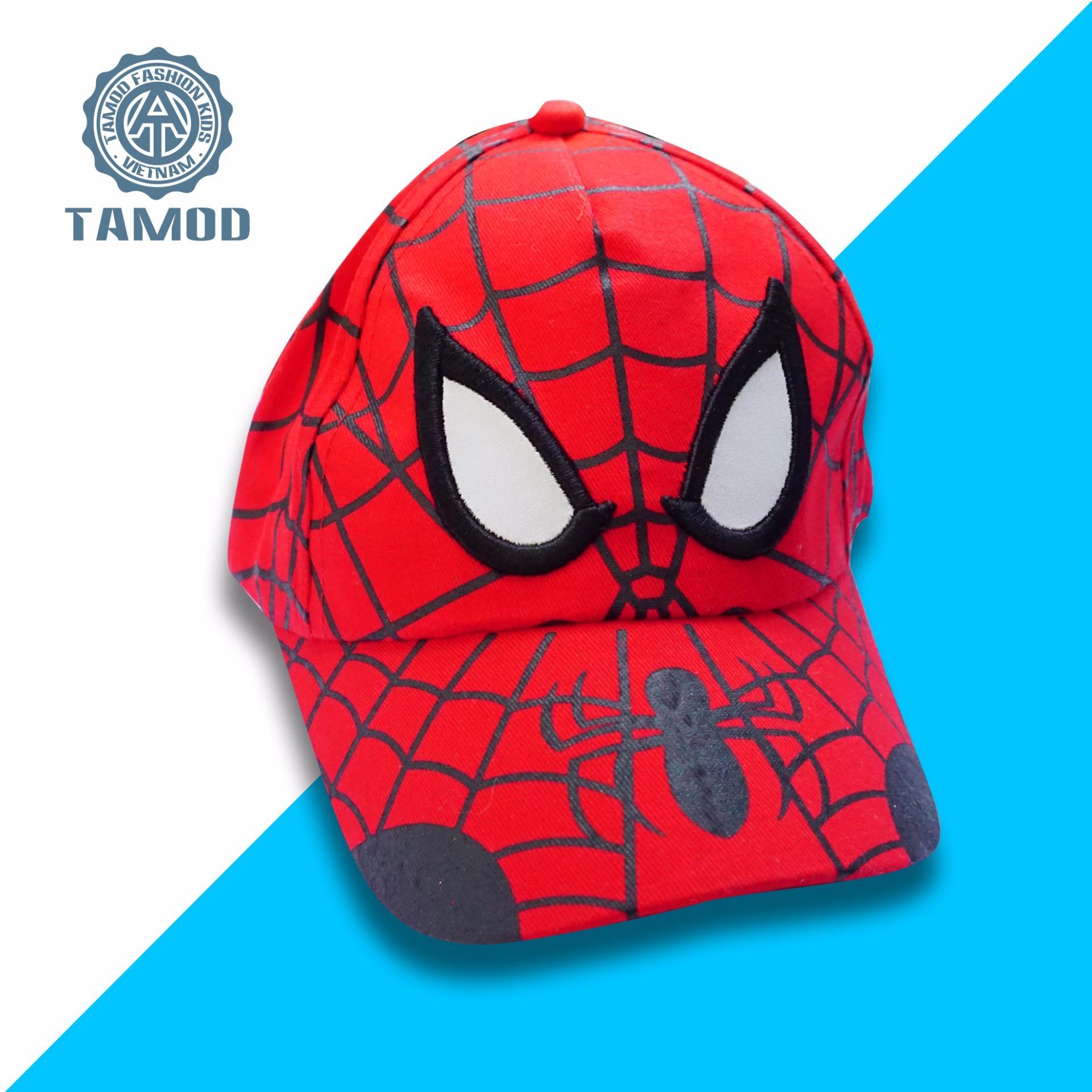 Mũ lưỡi trai màu đỏ in Spider Man cực chất.