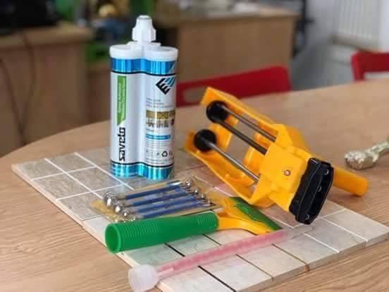 Keo chà ron (chít mạch) Saveto - Màu Nhũ Bạc S10