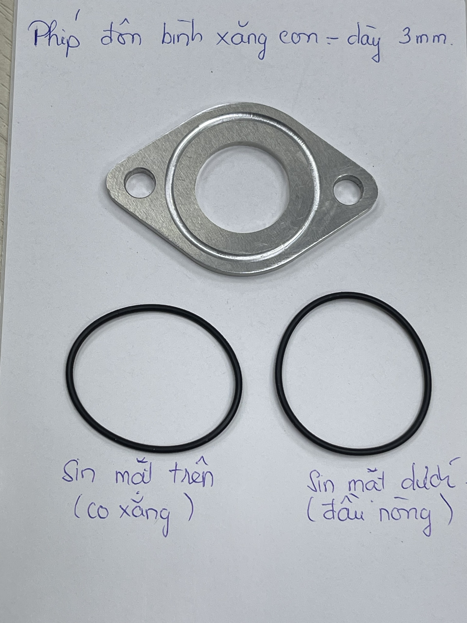 Phíp xăng, Phíp nối bình xăng, Phíp đôn bình xăng cnc nguyên khối xài cho các loại bình xăng con.