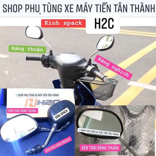 [ KÍNH / GƯƠNG / KIẾNG ]  kính spack h2c gương chiếu hậu xe máy