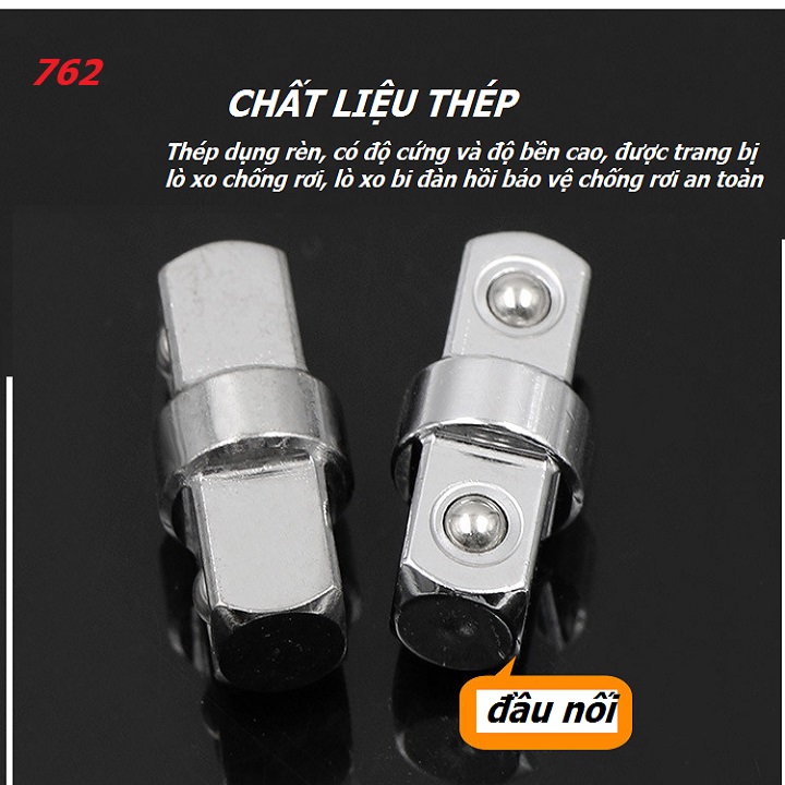 ĐẦU NỐI BULONG KHỚP 3/8 VUÔNG HAI ĐẦU, công cụ sửa chữa chuyên dụng . TH 762