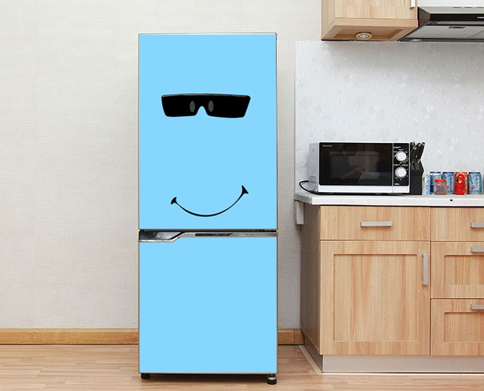 Decal dán tủ lạnh cao cấp - smile 2