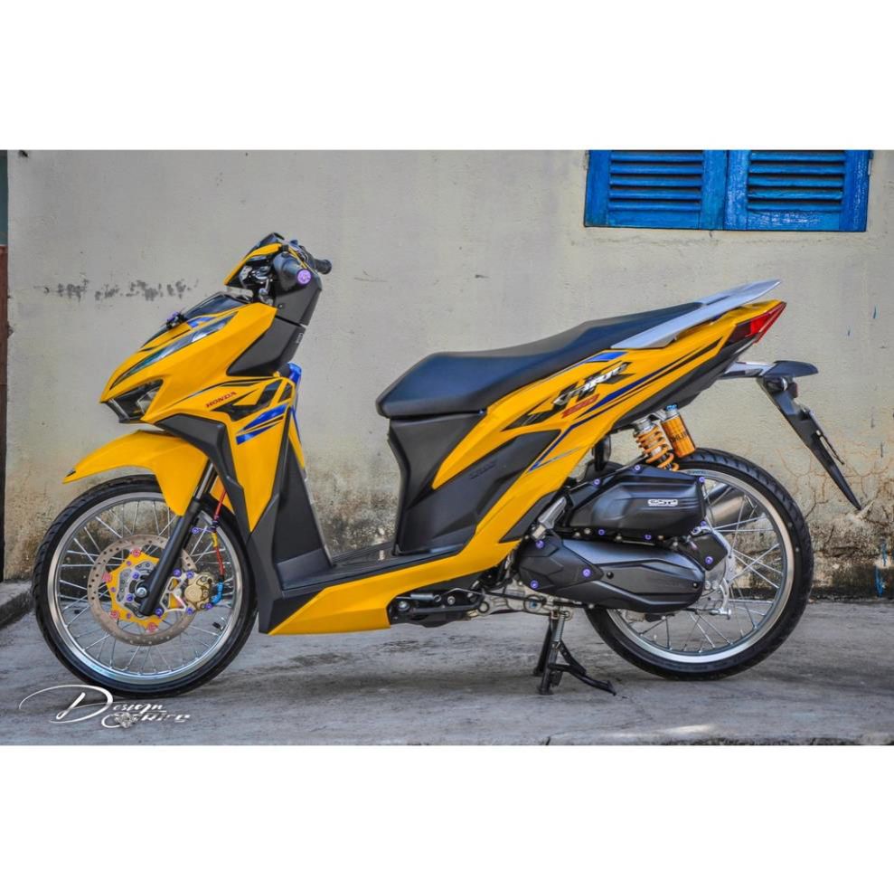 Tem rời dán xe vario 150 mẫu chỉ xanh vàng