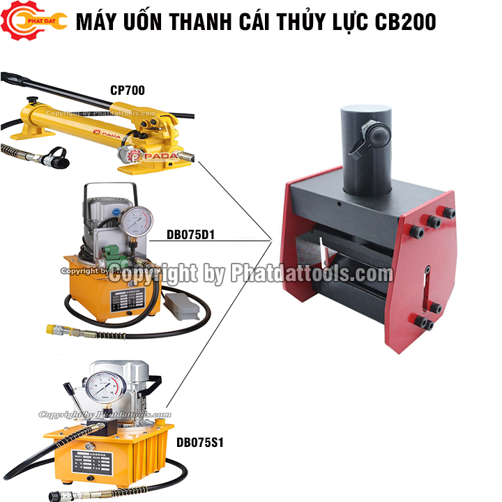 Máy uốn thanh đồng thủy lực PADA CB200A