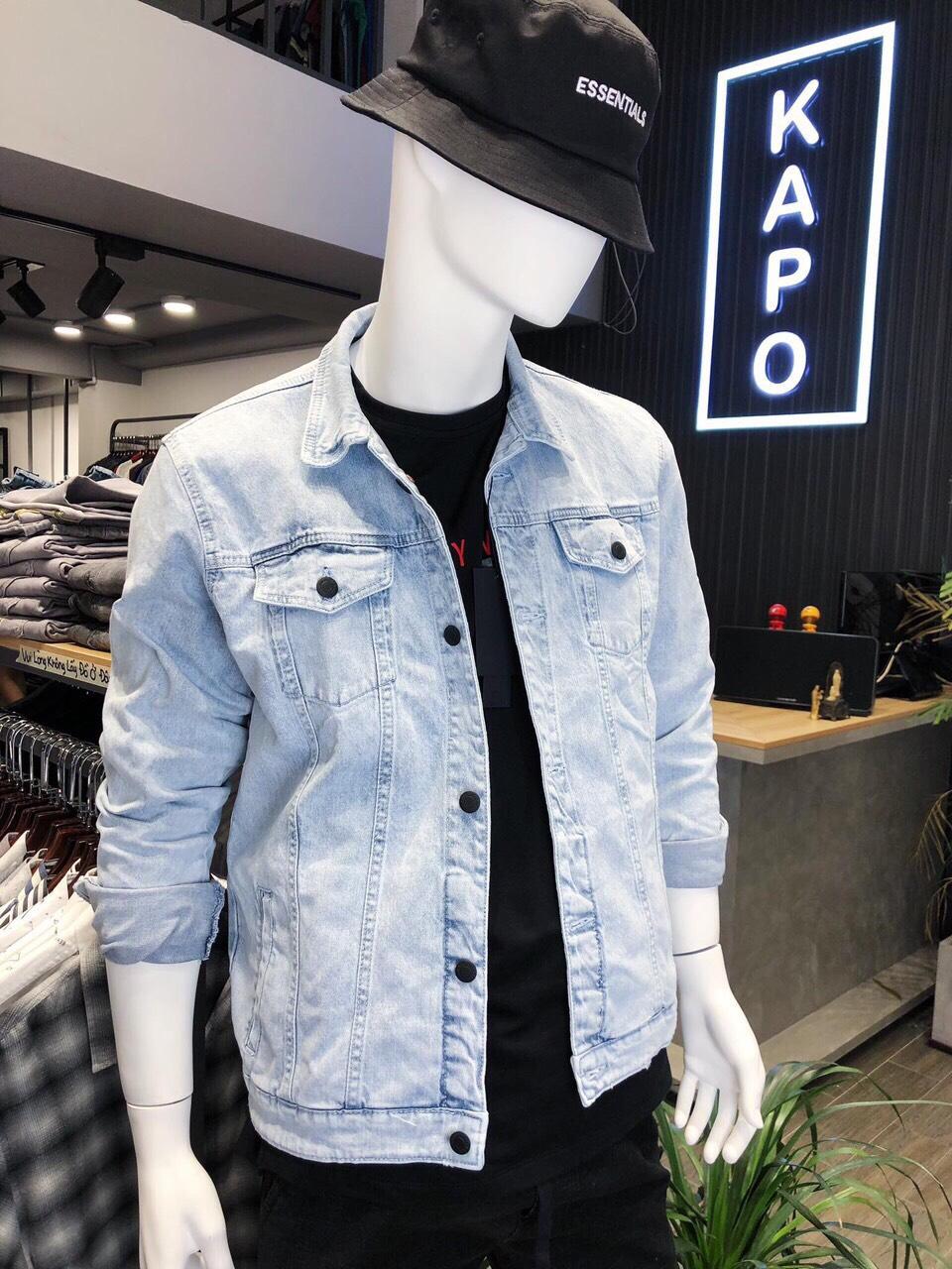 [HCM]ÁO KHOÁC JEAN NAM CHẤT BÒ THỜI TRANG CAO CẤP LULY FASHION NK526