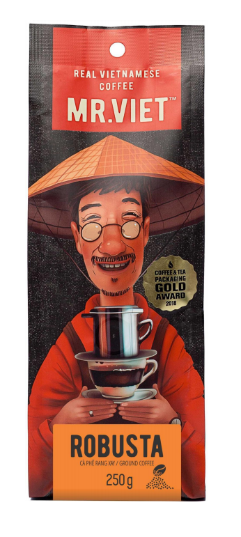 Cà Phê Rang xay/ hạt rang  Robusta Mr.Việt