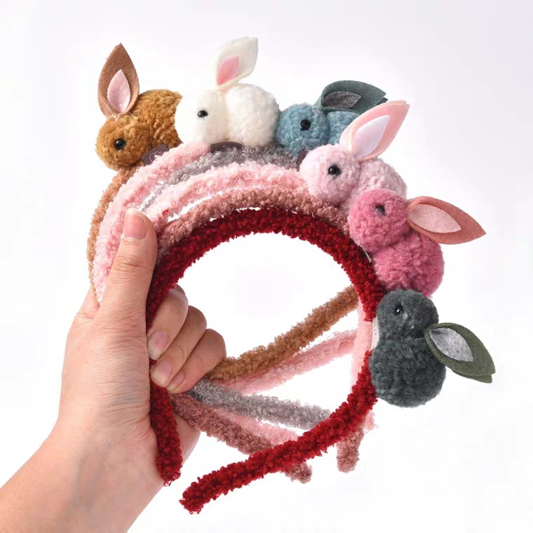 Cài tóc cho bé hình thỏ con cute siêu êm tóc