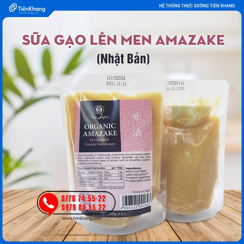 Sữa Gạo Lên Men Amazake Nhật Bản - Bịch (250gram)
