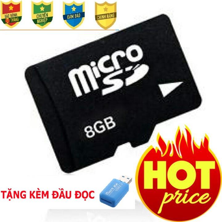 Thẻ nhớ MicroSD 8Gb, thẻ nhớ điện thoại