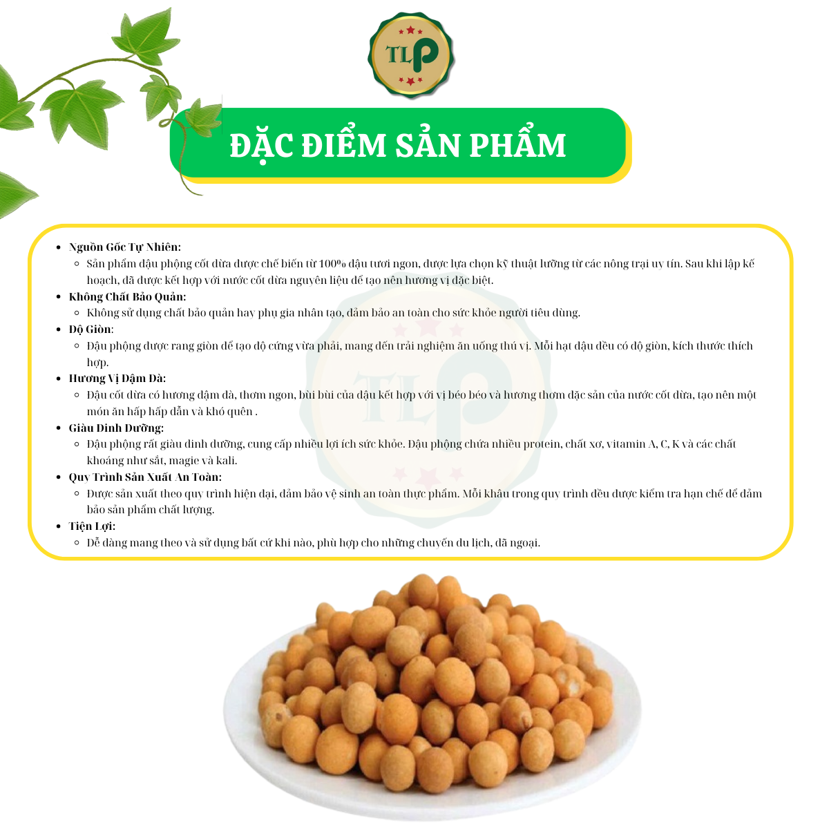 Đậu Phộng Cốt Dừa Tân Lộc Phát Hũ 250g