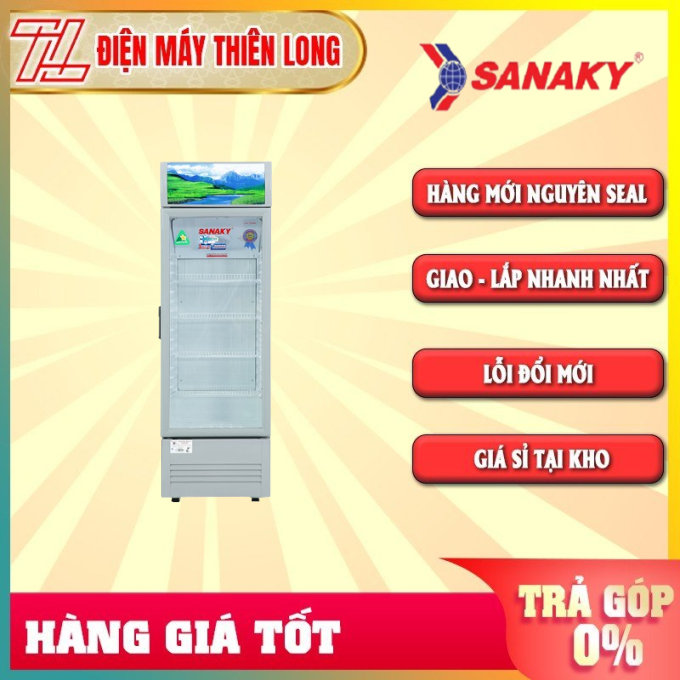 Tủ mát inverter sanaky vh-408k3l 400 lít - trả góp 0% - giao toàn quốc - ngoài hcm tính phí