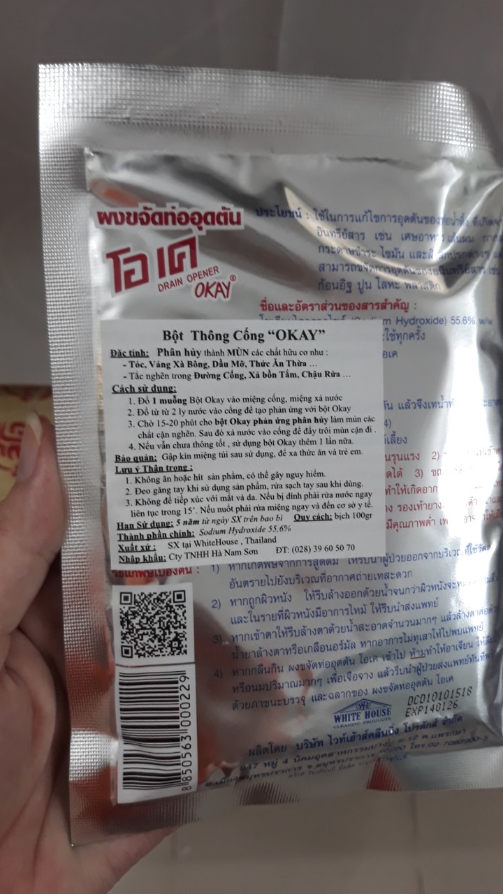 BỘT THÔNG CỐNG OKAY THÁI LAN 100G - CHÍNH HÃNG